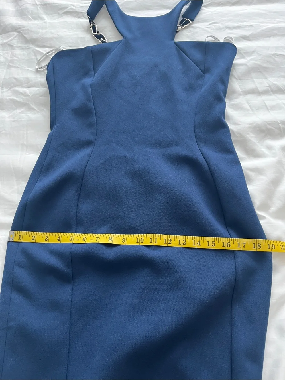 Versace collection Blue Halter Sheath Dress size 44 / size 10 - Picture 11 of 15